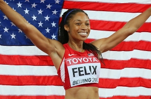 Allyson Felix wins record 15th World Championship medal