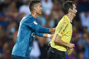 Cristiano Ronaldo handed 5-match ban for Ref push