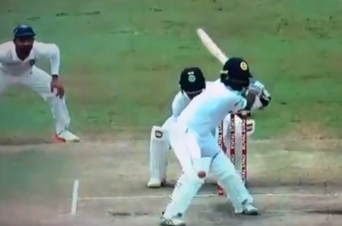 Sri Lanka's ‘Nightwatchman’ trolled for getting out with a bizarre shot