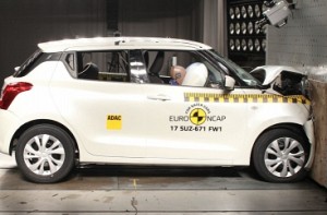 Suzuki Swift awarded three-star safety rating by Euro NCAP