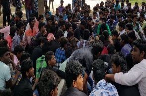 College students hold fast in protest against NEET
