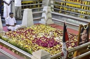 Jayalalithaa’s Memorial gets decorated. Gearing up for merger announcement?