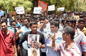Students hold rally against NEET in Salem