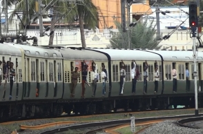 Students with weapons in local train, passengers frozen