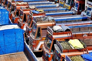 Tamil Nadu lorry owners hold massive strike