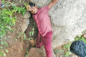 TN student bunks school, get stuck between rocks during trek