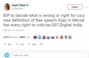 Vijay has every right to criticize GST, Digital India: Ex-Union Minister