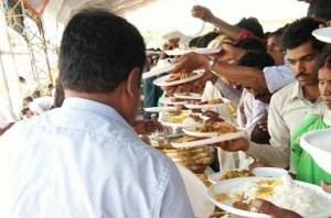 Teachers get special duties of serving food at wedding