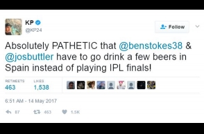 Pietersen calls ECB pathetic for asking Stokes, Buttler to leave IPL
