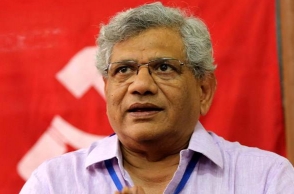 Two held for trying to manhandle Yechury