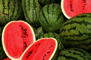 College offers watermelon to beat the heat