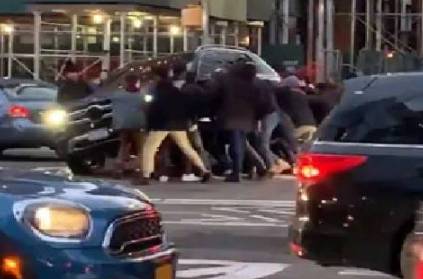 New York Bystanders Lift SUV To Help Woman Trapped Underneath