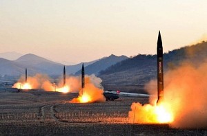 North Korea test-launches three missiles, all of them fail