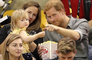 Watch: Little girl steals Prince Harry’s popcorn
