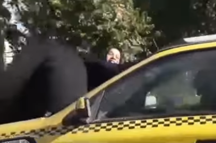 Watch: Man rides car with wife tied in front