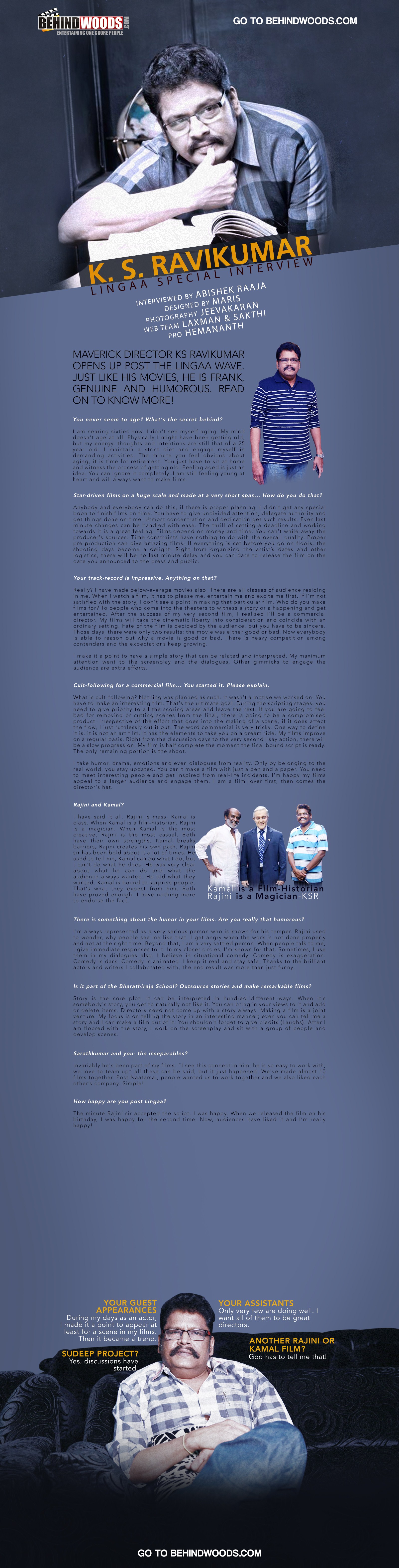 K.S.Ravikumar Special Interview