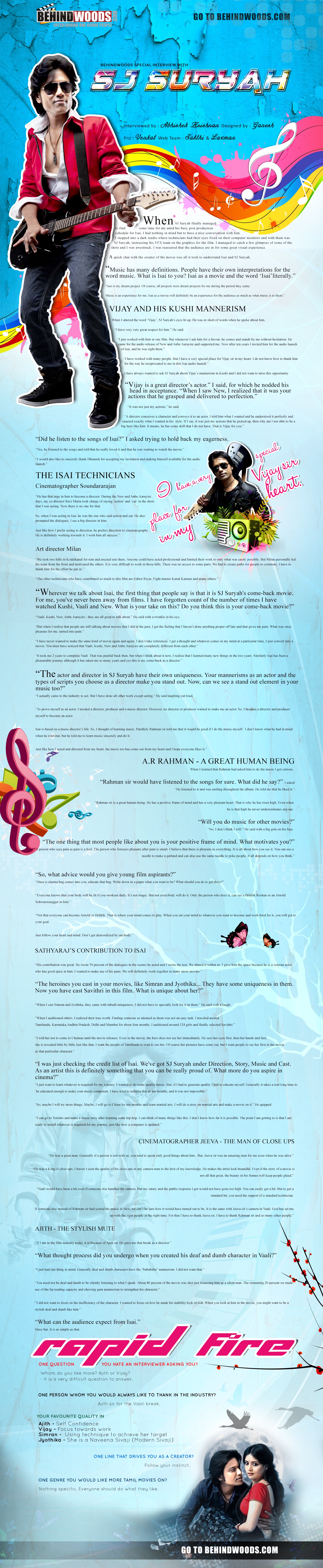SJ Suryah Special Interview