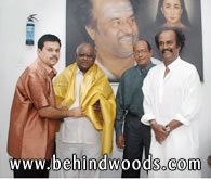 Tamil movies : Rajini back in Chennai – releases book on Chevalier Sivaji