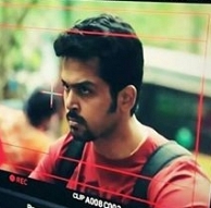 Karthi is sporting a trendy beard for his new movie Kaali