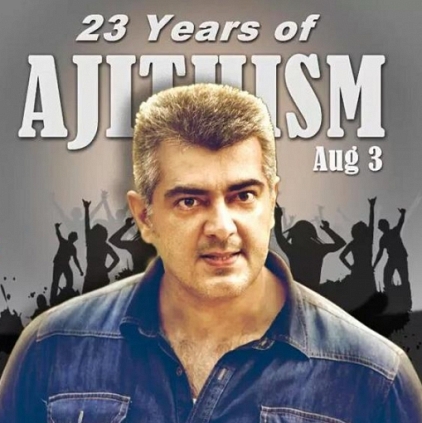 Thala Ajith enters his 23rd year in the film industry today