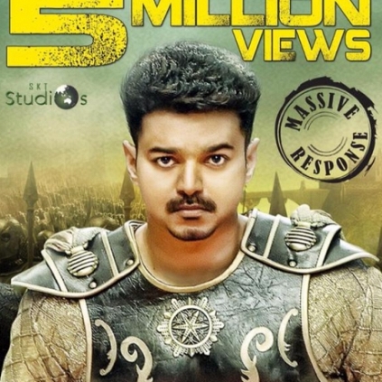 Vijay's Puli trailer reaches the 5 million mark.