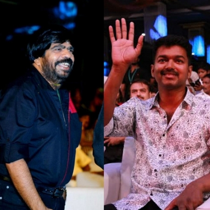 When Vijay went up on stage, hugged T Rajendar and honored him at the Puli audio launch