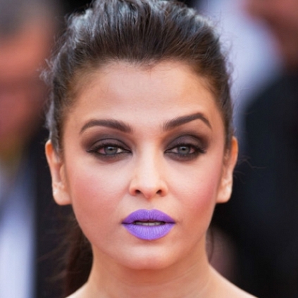 Aishwarya Rai sports a lavender lipstick at Cannes film festival