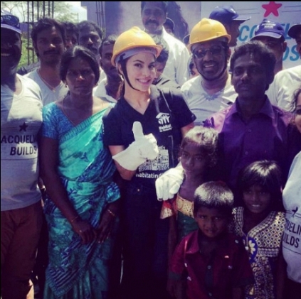 Jacqueline Fernandez helps Chennai flood victims