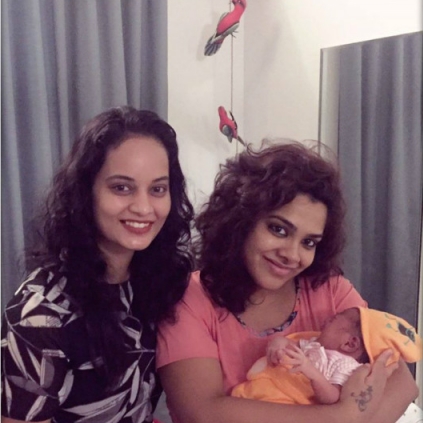 Kadhal Sandhya blessed with a baby girl Kadhal Sandhya blessed with a baby girl