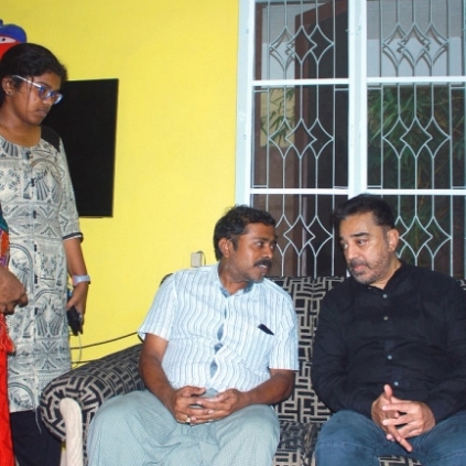 Kamal Haasan meets kurangani forest fire victim Nisha's family tamil cinema news
