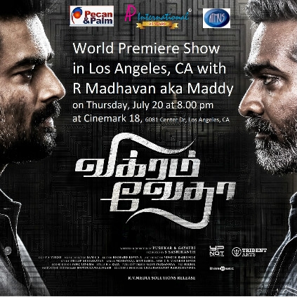 Madhavan to attend the USA Premiere of Vikram Vedha at Los Angeles