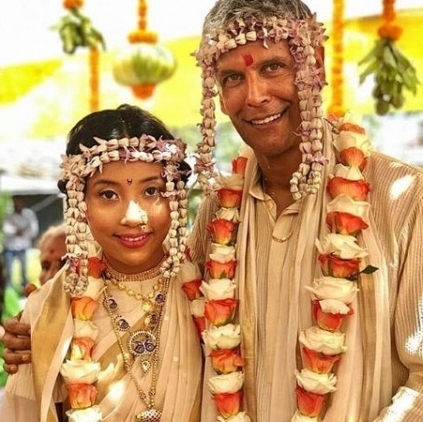 Milind Soman gets married to Ankita Konwar