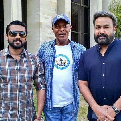 Mohan Lal joins the sets of Suriya 37
