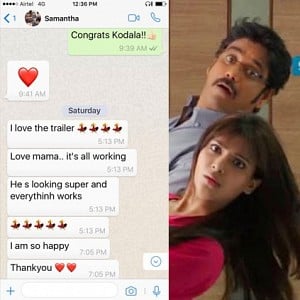 Samantha’s whatsapp chat goes viral