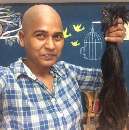 Raja Mandhiri director Usha Krishnan donates her hair for cancer patients