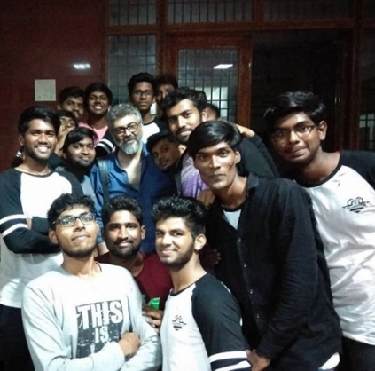 Thala Ajith visits college to learn about quadcopter technology used by government