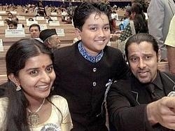 'Chiyaan' Vikram and Meera Jasmine at the National awards: Guess who&rsquo;s the cute 'star kid' posing with them? He's a star himself now!