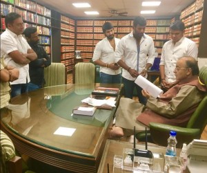 *மத்திய அமைச்சர்களை சந்தித்த விஷால் “ நம்ம அணியினர் “ !!