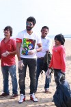 Aadhi Celebrates his birthday By Cleaning Beach