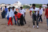 Aadhi Celebrates his birthday By Cleaning Beach