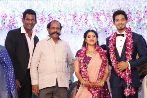 Actor Vishal's sister Aishwarya marriage