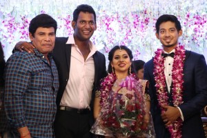 Actor Vishal's sister Aishwarya marriage