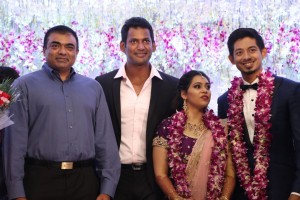 Actor Vishal's sister Aishwarya marriage
