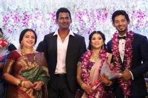 Actor Vishal's sister Aishwarya marriage