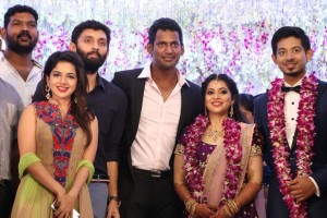Actor Vishal's sister Aishwarya marriage