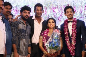 Actor Vishal's sister Aishwarya marriage