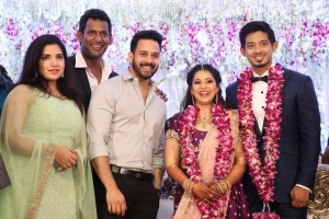 Actor Vishal's sister Aishwarya marriage
