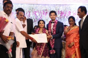 Actor Vishal's sister Aishwarya marriage