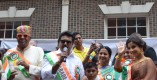 Anna Hazare and Sarath Kumar at Americas largest India Day parade