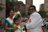 Anna Hazare and Sarath Kumar at Americas largest India Day parade